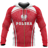 Poland Zipper Hoodie - S. Style J9 - 1.