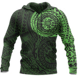 Polynesian Tattoo Style Hoodie - Green A7 - 15_2ae669b8-89fd-41f7-b367-5451dfc9e476