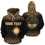 Marshall Islands Polynesian Personalised Custom Hoodie - Yellow Frog - BN11 - 1a_3ecb40a1-2788-4ece-8ad7-a3aa8e720145
