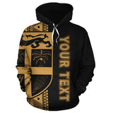 Fiji Polynesian Tapa Personalised Custom Hoodie - Yellow Line - BN11 - 1a_5f5552c4-45d2-4830-a5f0-2f2ed3b2c554