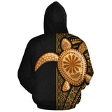Turtle Polynesian Personalised Custom Hoodie - Yellow Line - BN11 - 1b_0c562458-970c-4c3e-9e69-d16220073811