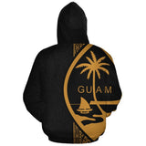 Guam Polynesian Personalised Custom Hoodie - Yellow Line - BN11 - 1b_f99fdf47-0330-47ff-ac84-0c7db3ef55c2