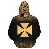 Wallis and Futuna Polynesian Personalised Custom Hoodie - Yellow Frog - BN11 - 1c_2b902a45-f049-43cf-8d35-ac1a80af6ca0