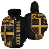 Fiji Polynesian Tapa Personalised Custom Hoodie - Yellow Line - BN11 - 1c_bf5c595c-4e1e-428c-878d-1f47dd0e103f