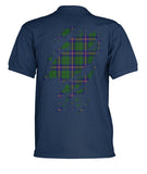 Carmichael Tartan Polo Shirt In Me Clan Badge K7 - 1fabc3f641367c4d931c3636837afd5f