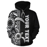 Turtle Polynesian Personalised Custom Hoodie - White Line - BN11 - 2a_b49f2755-3b5a-43bc-816e-be7b7c32edc5