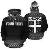 Fiji Polynesian Tapa Personalised Custom Hoodie - White Frog - BN11 - 2a_dd377f74-746c-4694-bcf1-49be5837e70e