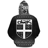Fiji Polynesian Tapa Personalised Custom Hoodie - White Frog - BN11 - 2b_1ee8d9b2-4300-4aab-93a5-454ae6419501