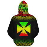 Wallis and Futuna Polynesian Personalised Custom Hoodie - Reggae Frog - BN11 - 2c_fc7e2eed-d0fb-415e-9617-dfade66036e9