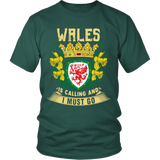 Wales T Shirt - Wales Is Calling™ K5 - 2grhddeyda_6bpJwjS3fteCz3UejsVh5LWWrgYrxhDark_Green