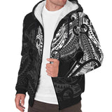 Maori Tattoo Style Special Sherpa Hoodie A7 - 3584411861072-3