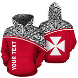 Wallis and Futuna Polynesian Personalised Custom Hoodie - Red Curve - BN11 - 3a_5fe1b6a6-91c8-443d-85b1-a0cb9c223799