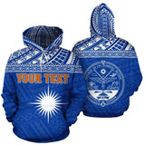 Marshall Islands Polynesian Personalised Custom Hoodie Blue - BN11 - 3a_795d192a-6517-4bfe-9fef-aeb26a170b23