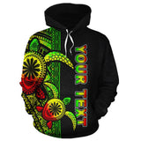 Turtle Polynesian Personalised Custom Hoodie - Reggae Line - BN11 - 3a_zip