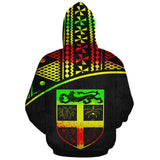 Fiji Polynesian Tapa Personalised Custom Hoodie - Reggae Curve - BN11 - 3b_510714b2-94b3-492e-a731-8c18f11069e1