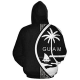 Guam Polynesian Personalised Custom Hoodie - White Line - BN11 - 3b_9b627977-5544-47af-97eb-ee854d02e77c
