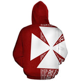 Wallis and Futuna Polynesian Personalised Custom Hoodie - Red Line - BN11 - 3c_8c5502a6-26bf-4326-8b57-9769cec5a4ec