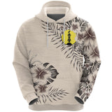 New Caledonia Hoodie The Beige Hibiscus A7 - 45h5yh