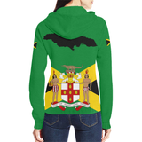 Jamaica Doctor Bird Hoodie Coat Of Arms Map Zip-Up Th5 - 4A8582601F24616D27B5C93CDE7D9448