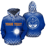 Marshall Islands Polynesian Personalised Custom Hoodie - Blue Frog - BN11 - 4a_549ac33f-8c1a-479e-9d84-58fe6b5b48df