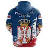 Serbia Special Hoodie - Blue Version A7 - 5hrtnbgf