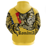 Romania Hoodie - Dacian Wolf A7 - 5ytrfg