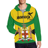Jamaica Doctor Bird Hoodie Coat Of Arms Map Zip-Up Th5 - 632C57DF5571D595BBD4591F3C3D7C6C