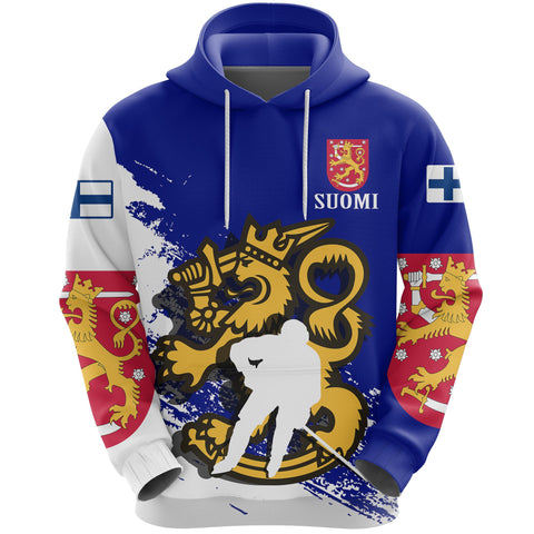 (Suomi) Finland Hockey Hoodie A7 - 7j6km6j