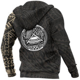 American Samoa Polynesian Tattoo Style Hoodie A7 - AMS_2