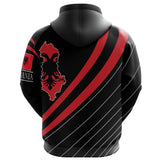 Albania Hoodie - Albanian Style of Pride K6 - Albania_Hoodie_Style_of_Pride_seal_Back