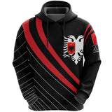 Albania Hoodie - Albanian Style of Pride K6 - Albania_Hoodie_Style_of_Pride_seal_Front
