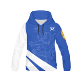 Scotland Hoodie - Scottish Flag And Royal Arms A7 - B203E2C99800C1B35CF942794067DDE2