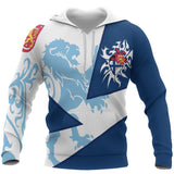(Suomi) Finland Hoodie - Finnish Royal Lion 1990S K6 - Finland_Hoodie_-_BW_01_hr_copy