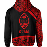 Guam Micronesia Hoodie Red - Round Style - J1 - Guam_red_2_af96f2b6-f196-4529-8ceb-907210f14b8b