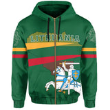 Lithuania Flag Zipper Hoodie - Map Version - J1 - Lithuania_Zip_1efb247f-18e8-40bb-8317-4505c7656eda