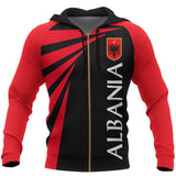 Albania Hoodie Coat Of Arms - Tornado Version Albania Zip-Up Th5 - MK_TRC_1zip_8a2fc9c3-0ac8-4ad3-86a9-450a6924e3f5