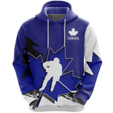 Canada Hoodie - Blue Maple Leaf Hockey A02 - MK_hoodie_truoc_7e2d35e8-9a52-46ed-a424-89c65edfd2b9