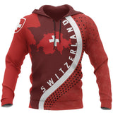 Switzerland Map Hoodie Generation Ii K6 - Switzerland_Hoodie_-_White_01_hr_copy