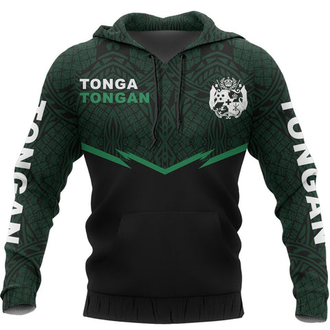 Tonga Polynesian Hoodie Green - Energy Ver 2.0 J1 - Tonga_Green_1
