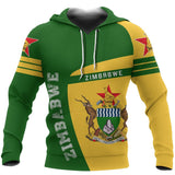 Zimbabwe Sport Hoodie - Premium Style J1 - Zimbabwe_1