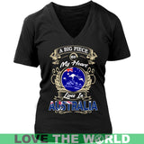 A Big Piece Of My Heart Australia - a-big-piece-of-my-heart-australia-hm1-district-womens-v-neck-black-s-t-shirts-1sttheworld_674