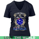 A Big Piece Of My Heart Australia - a-big-piece-of-my-heart-australia-hm1-district-womens-v-neck-navy-s-t-shirts-1sttheworld_130