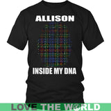 Allison Tartan T-Shirt - Indside My DNA NN5 - allison-inside-my-dna-n4-district-unisex-shirt-black-s-t-shirts-1sttheworld_310