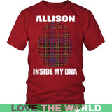 Allison Tartan T-Shirt - Indside My DNA NN5 - allison-inside-my-dna-n4-district-unisex-shirt-red-s-t-shirts-1sttheworld_646