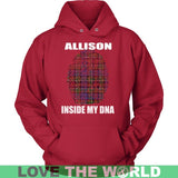 Allison Tartan T-Shirt - Indside My DNA NN5 - allison-inside-my-dna-n4-unisex-hoodie-red-s-t-shirts-1sttheworld_210