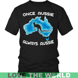AUSTRALIA - ALWAYS AUSSIE T-SHIRT W8 - australia-always-aussie-t-shirt-w8-district-unisex-black-s-shirts-1sttheworld_391