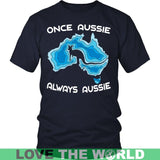 AUSTRALIA - ALWAYS AUSSIE T-SHIRT W8 - australia-always-aussie-t-shirt-w8-district-unisex-navy-s-shirts-1sttheworld_566