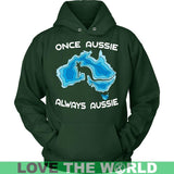 AUSTRALIA - ALWAYS AUSSIE T-SHIRT W8 - australia-always-aussie-t-shirt-w8-unisex-hoodie-dark-green-s-shirts-1sttheworld_775