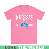 AUSTRALIA - AUSSIE SINCE 1788 T-SHIRT W8 - australia-aussie-since-1788-t-shirt-w8-gildan-womens-azalea-s-shirts-1sttheworld_189