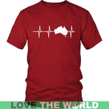 AUSTRALIA IN MY HEARTBEAT A8 - australia-in-my-heartbeat-a8-guys-tee-red-s-t-shirts-1sttheworld_480